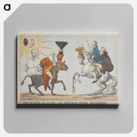 アートパネル-The Eclipse at an End - and Political Tilting Discovered
 - イェール大学アートギャラリー Canvas.