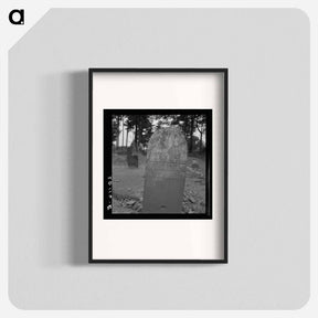 アートポスター-Tombstone in a red clay cemetery - ドロテア ラング Poster.