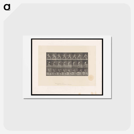 アートポストカード-Baseball Swing
 - エドワード マイブリッジ Postcard.