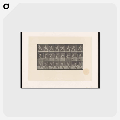 アートポストカード-Baseball Swing
 - エドワード マイブリッジ Postcard.