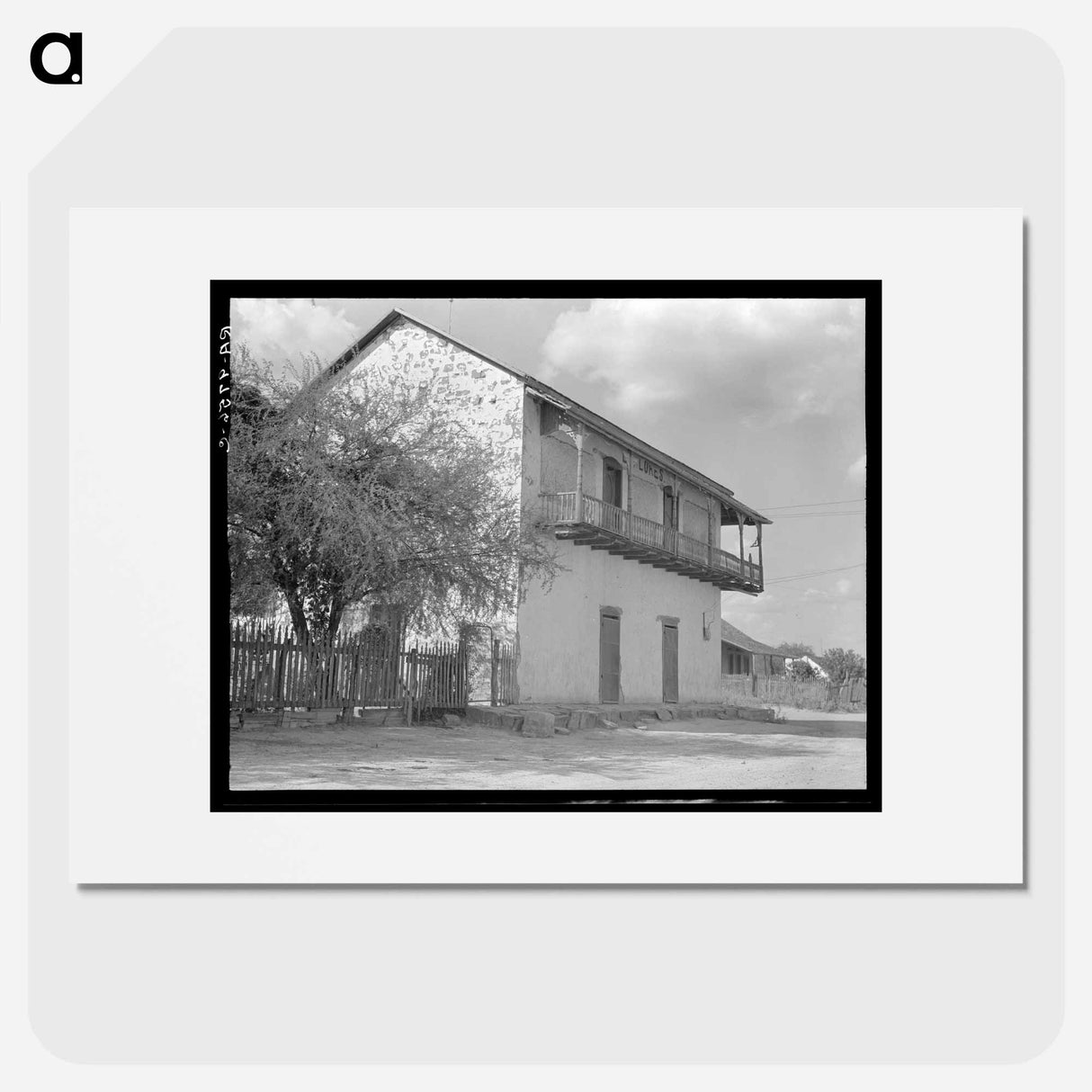 Type of house on the American-Mexican border - Dorothea Lange Poster.