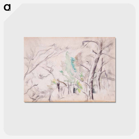 アートポストカード-Trees (Arbres); Encagnane with the Pilon du Roi (Encagnane et le Pilon du Roi)
 - バーンズ・コレクション Postcard.