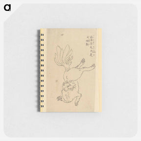 アートメモ帳-Nine-Tailed Golden Fox - 葛飾 北斎 Memo.
