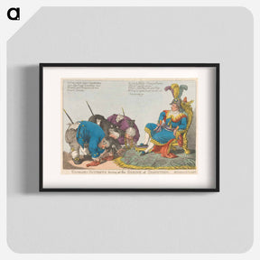アートポスター-English Patriots Bowing at the Shrine of Despotism
 - イェール大学アートギャラリー Poster.