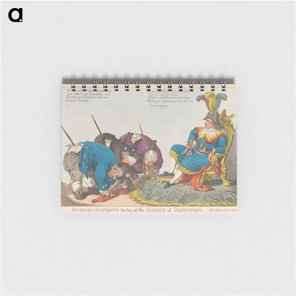 アートメモ帳-English Patriots Bowing at the Shrine of Despotism
 - イェール大学アートギャラリー Memo.