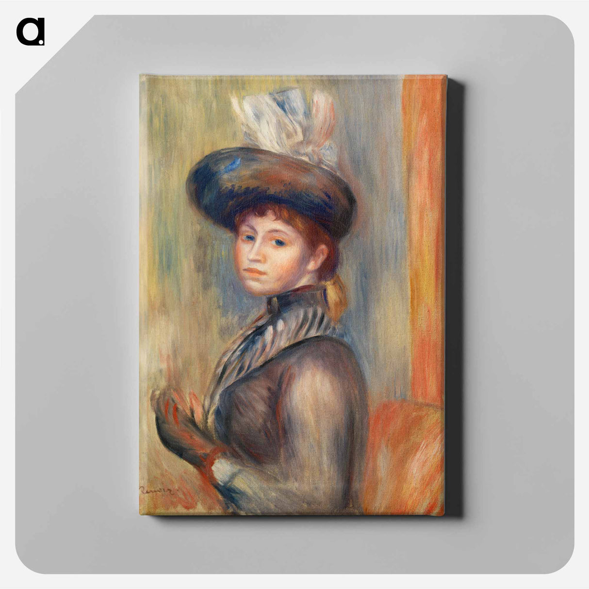 アートパネル-Girl in Gray-Blue
 - バーンズ・コレクション Canvas.