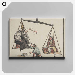アートパネル-Thou Art Weighed in the Balances, and Art Found Wanting
 - イェール大学アートギャラリー Canvas.