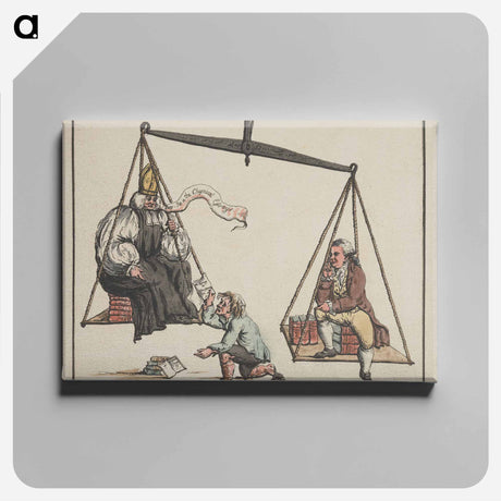 アートパネル-Thou Art Weighed in the Balances, and Art Found Wanting
 - イェール大学アートギャラリー Canvas.