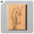 アートパネル-Bather Drying Herself
 - バーンズ・コレクション Canvas.