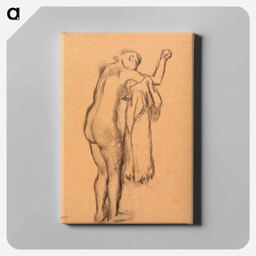 アートパネル-Bather Drying Herself
 - バーンズ・コレクション Canvas.