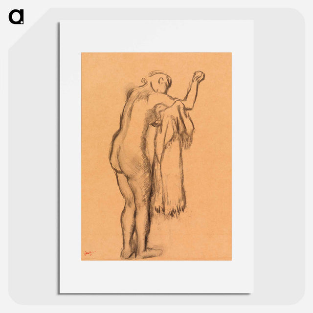 アートポスター-Bather Drying Herself
 - バーンズ・コレクション Poster.