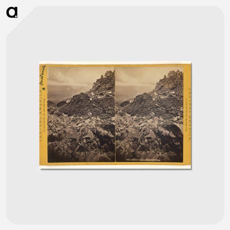 アートポストカード-Quezaltenango, Crater of Volcan
 - エドワード マイブリッジ Postcard.