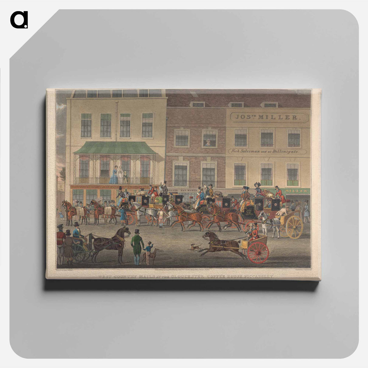 アートパネル-West Country Mails at the Gloucester Coffee House, Piccadilly
 - イェール大学アートギャラリー Canvas.