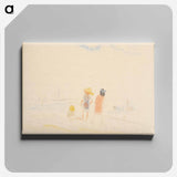 アートパネル-Two Women and Child on Beach
 - バーンズ・コレクション Canvas.