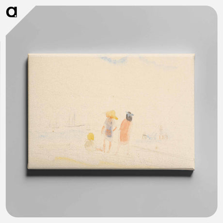 アートパネル-Two Women and Child on Beach
 - バーンズ・コレクション Canvas.