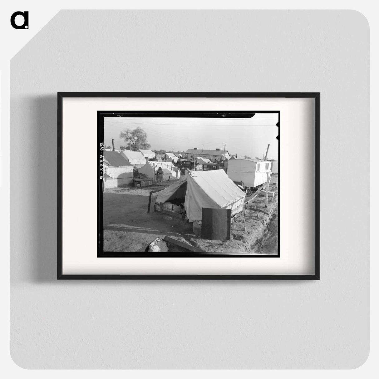 Section of Kern migrant camp, California - Dorothea Lange Poster.