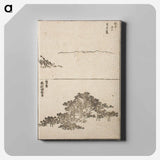 Seigetsushima in Hirado, Hizen; Great Pine Supported on Poles, Mutsu - 葛飾 北斎 Canvas.