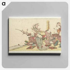 アートパネル-De pleisterplaats Mariko by Katsushika Hokusai - 葛飾 北斎 Canvas.
