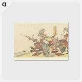アートポストカード-De pleisterplaats Mariko by Katsushika Hokusai - 葛飾 北斎 Postcard.