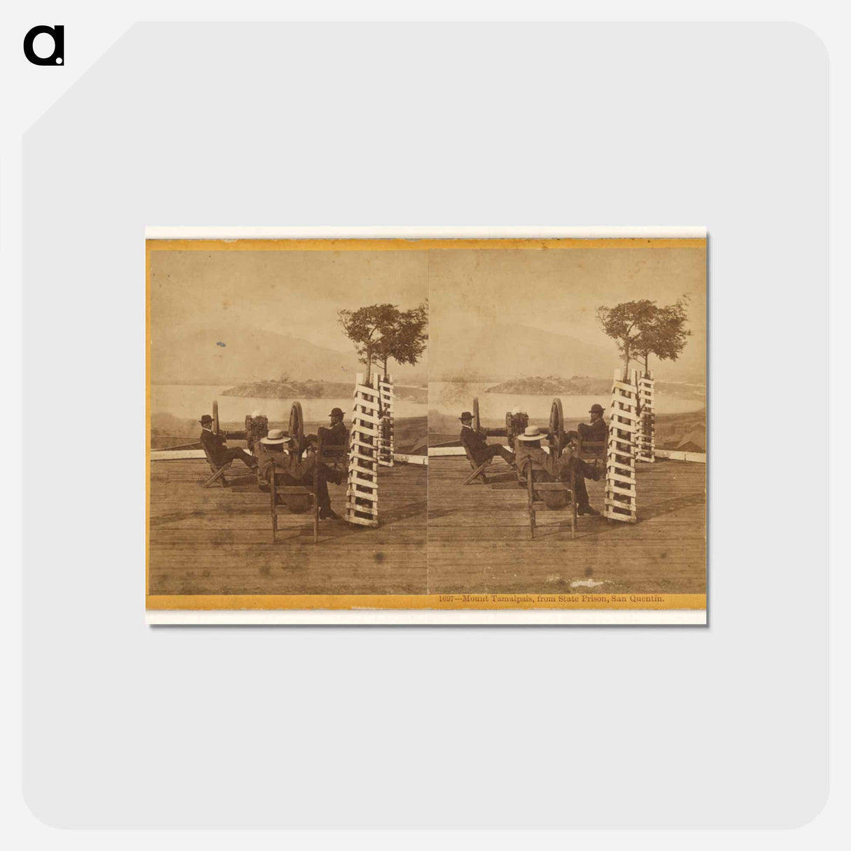 アートポストカード-Mount Tamalpais, from State Prison, San Quentin
 - エドワード マイブリッジ Postcard.