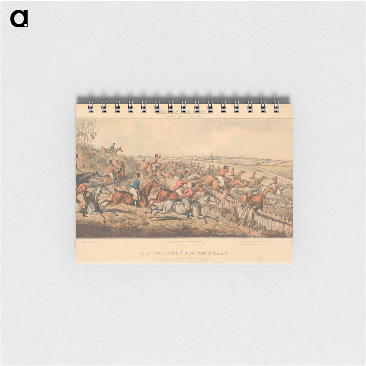 アートメモ帳-Fox Hunting [set of four]: Leicestershire 'Gaudet Equis Canisbusque'. No. 1. A Struggle for the Start
 - イェール大学アートギャラリー Memo.