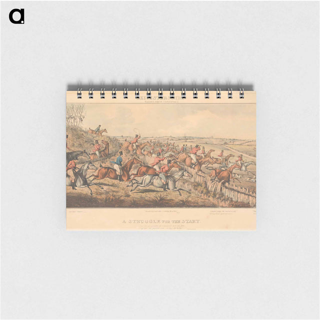 アートメモ帳-Fox Hunting [set of four]: Leicestershire 'Gaudet Equis Canisbusque'. No. 1. A Struggle for the Start
 - イェール大学アートギャラリー Memo.