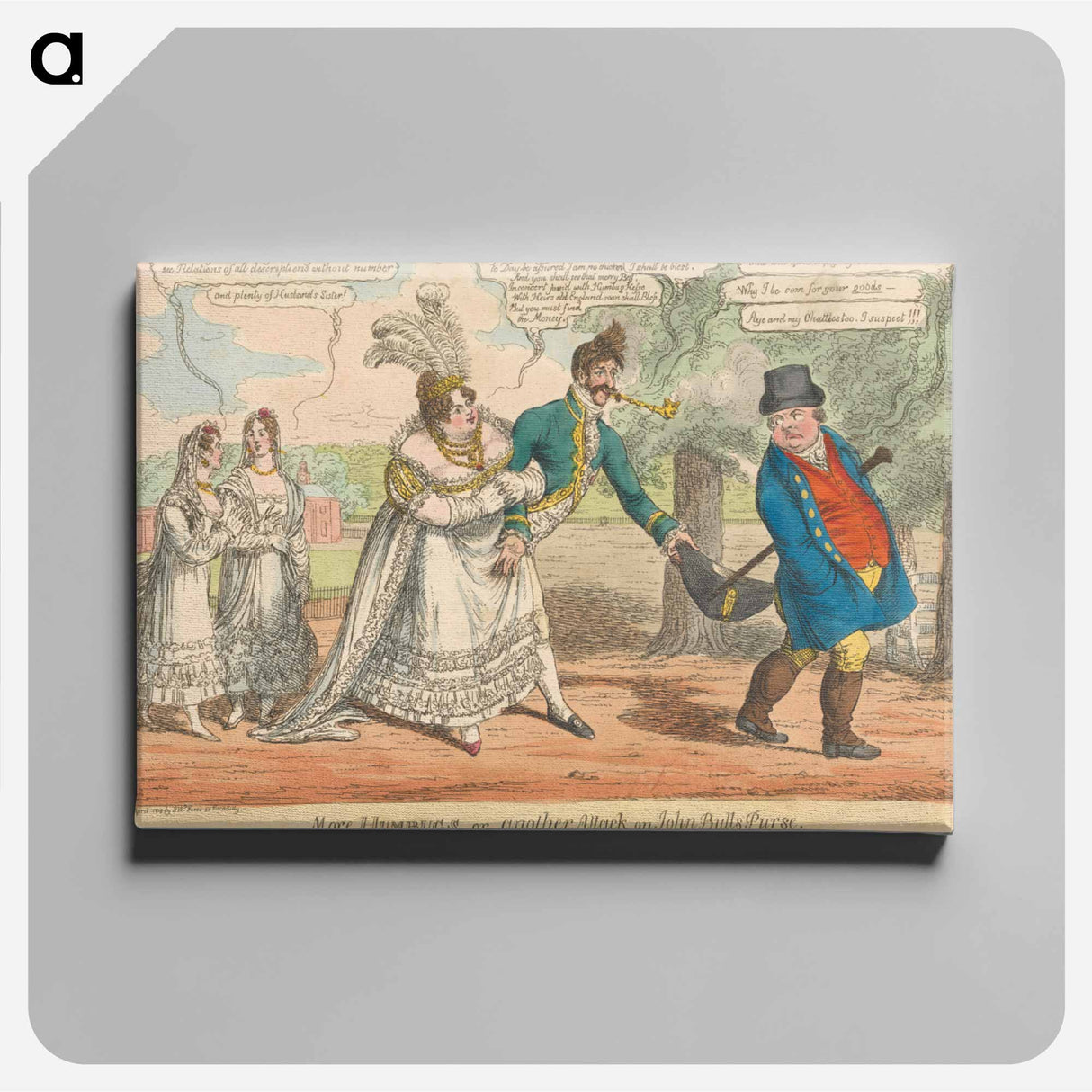 アートパネル-More Humbugs, - or - Another Attack on John Bull's Purse
 - イェール大学アートギャラリー Canvas.