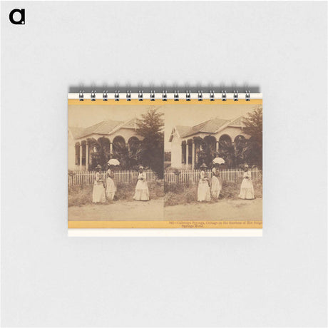 アートメモ帳-Calistoga Springs, Cottage in the Gardens of Hot Sulphur Springs Hotel
 - エドワード マイブリッジ Memo.