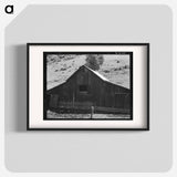 Barn in a valley back of Mission San Jose - Dorothea Lange Poster.