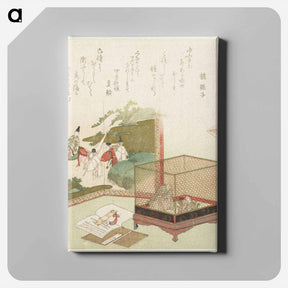 アートパネル-Waterloze schelp - 葛飾 北斎 Canvas.