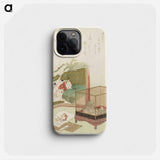 Waterloze schelp - Katsushika Hokusai Phone Case.