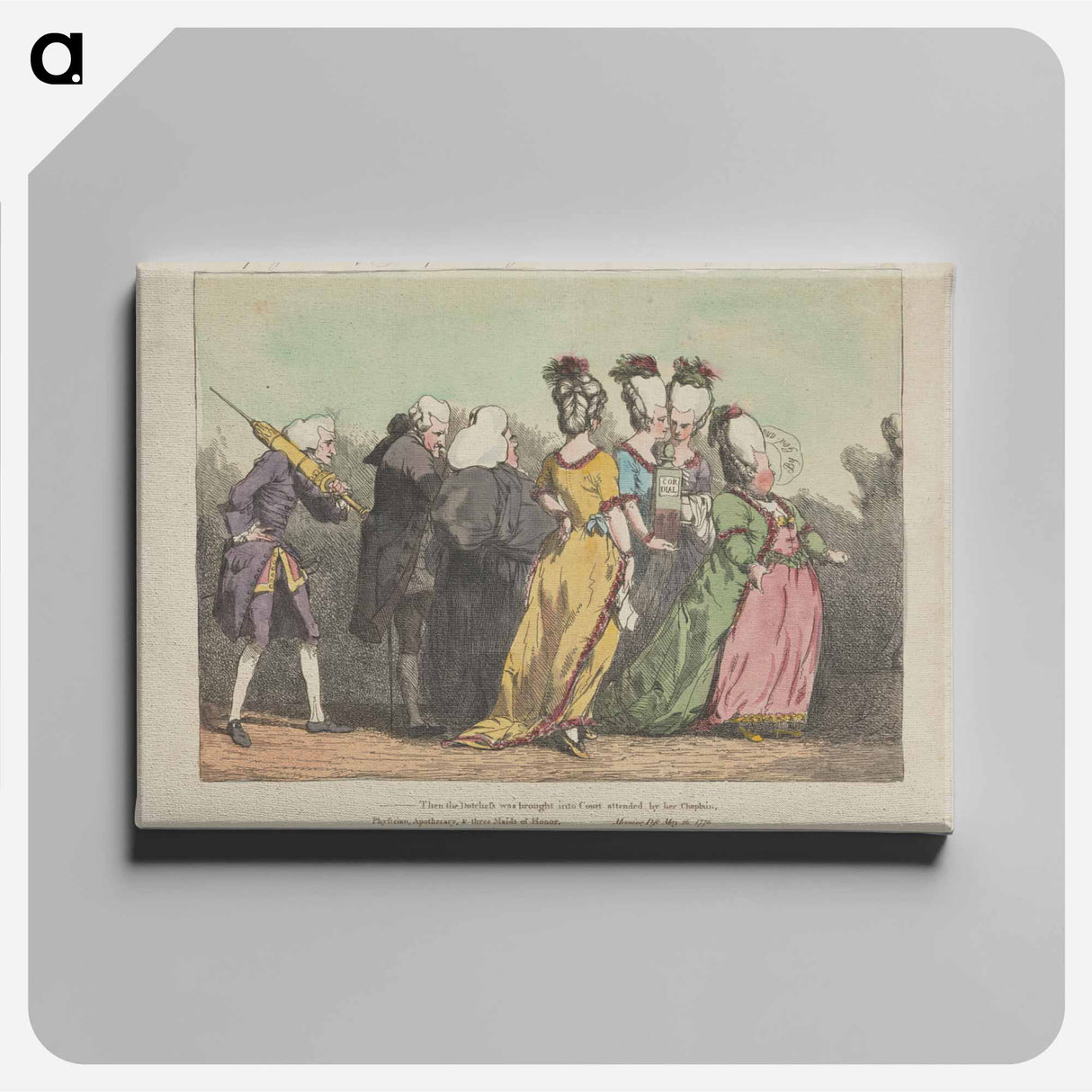アートパネル-Iphigenia's Late Procession from Kingston to Bristol
 - イェール大学アートギャラリー Canvas.