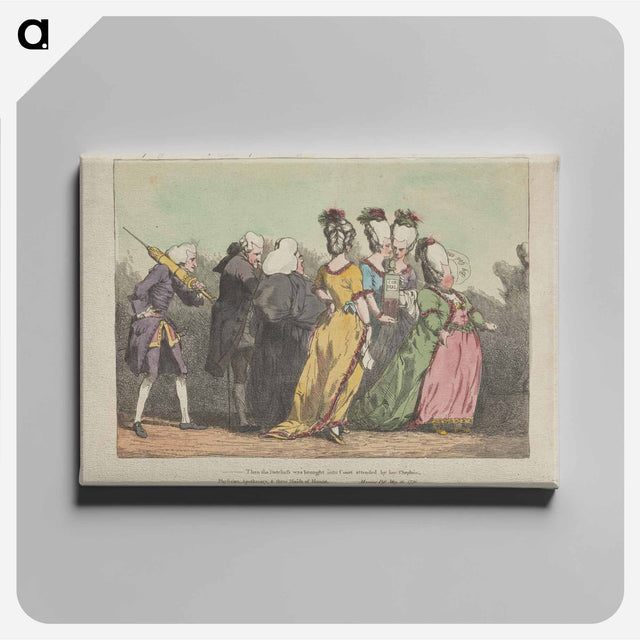 アートパネル-Iphigenia's Late Procession from Kingston to Bristol
 - イェール大学アートギャラリー Canvas.