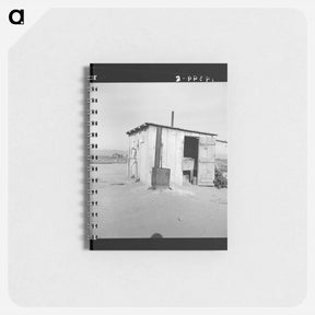 アートメモ帳-Laundry facilities for ten cabins at Arkansawyers auto camp, Salinas Valley, California - ドロテア ラング Memo.