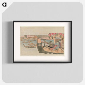 アートポスター-Boating on Sumida river - 葛飾 北斎 Poster.