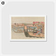 アートポストカード-Boating on Sumida river - 葛飾 北斎 Postcard.