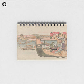 アートメモ帳-Boating on Sumida river - 葛飾 北斎 Memo.