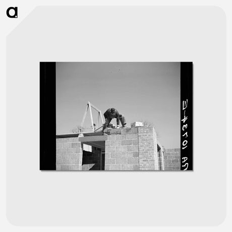 アートポストカード-Cinder Blocks at Greendale
 - ラッセル リー Postcard.