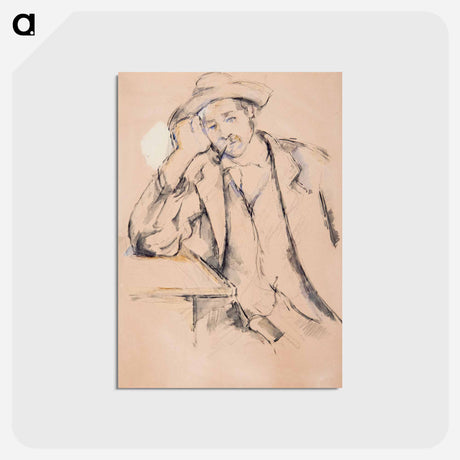 アートポストカード-Leaning Smoker
 - バーンズ・コレクション Postcard.
