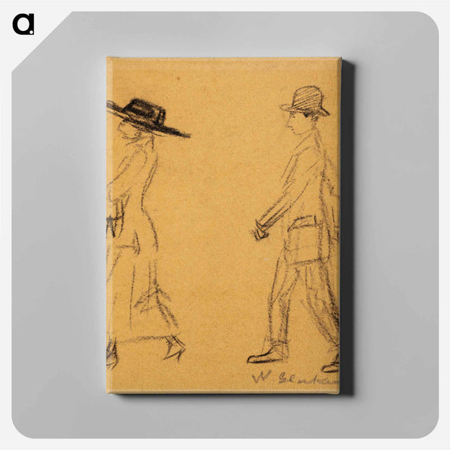 アートパネル-Man Following Woman
 - バーンズ・コレクション Canvas.