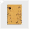 アートポストカード-Man Following Woman
 - バーンズ・コレクション Postcard.