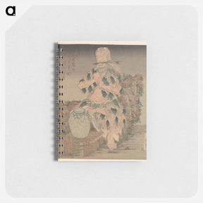 アートメモ帳-Man in gewaad van bladeren - 葛飾 北斎 Memo.