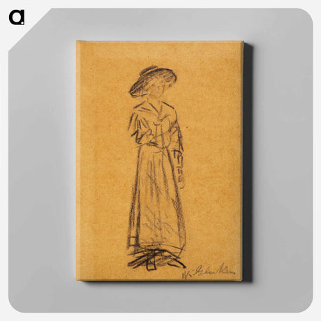 アートパネル-Woman with Broad-Brimmed Hat
 - バーンズ・コレクション Canvas.