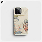 Zoetwater mossel - Katsushika Hokusai Phone Case.