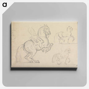 アートパネル-Schooling Horses: Three Studies on a Page
 - イェール大学アートギャラリー Canvas.