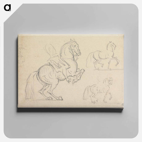 アートパネル-Schooling Horses: Three Studies on a Page
 - イェール大学アートギャラリー Canvas.