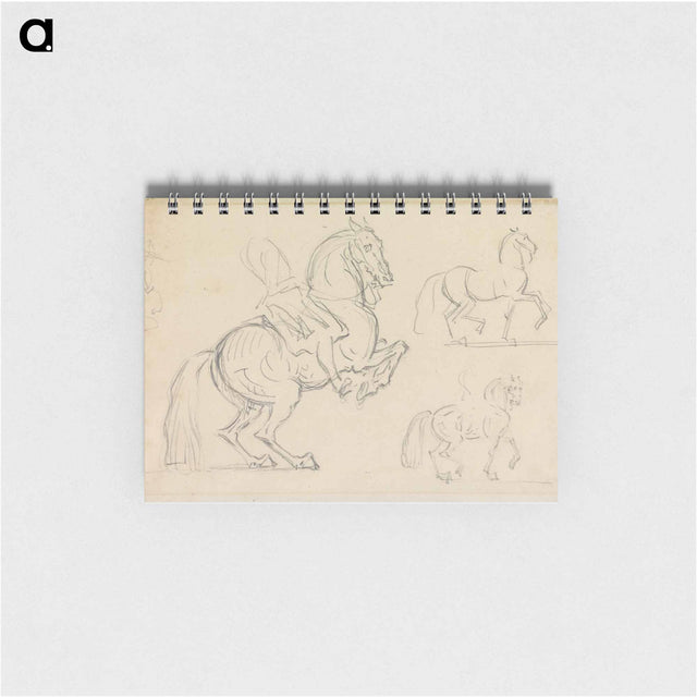 アートメモ帳-Schooling Horses: Three Studies on a Page
 - イェール大学アートギャラリー Memo.