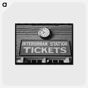 アートポストカード-Interurban Terminal Entrance
 - ラッセル リー Postcard.