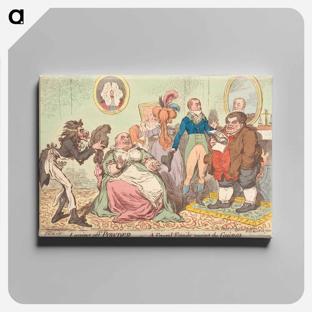 アートパネル-Leaving off Powder, - or - a Frugal Family Saving the Guinea
 - イェール大学アートギャラリー Canvas.
