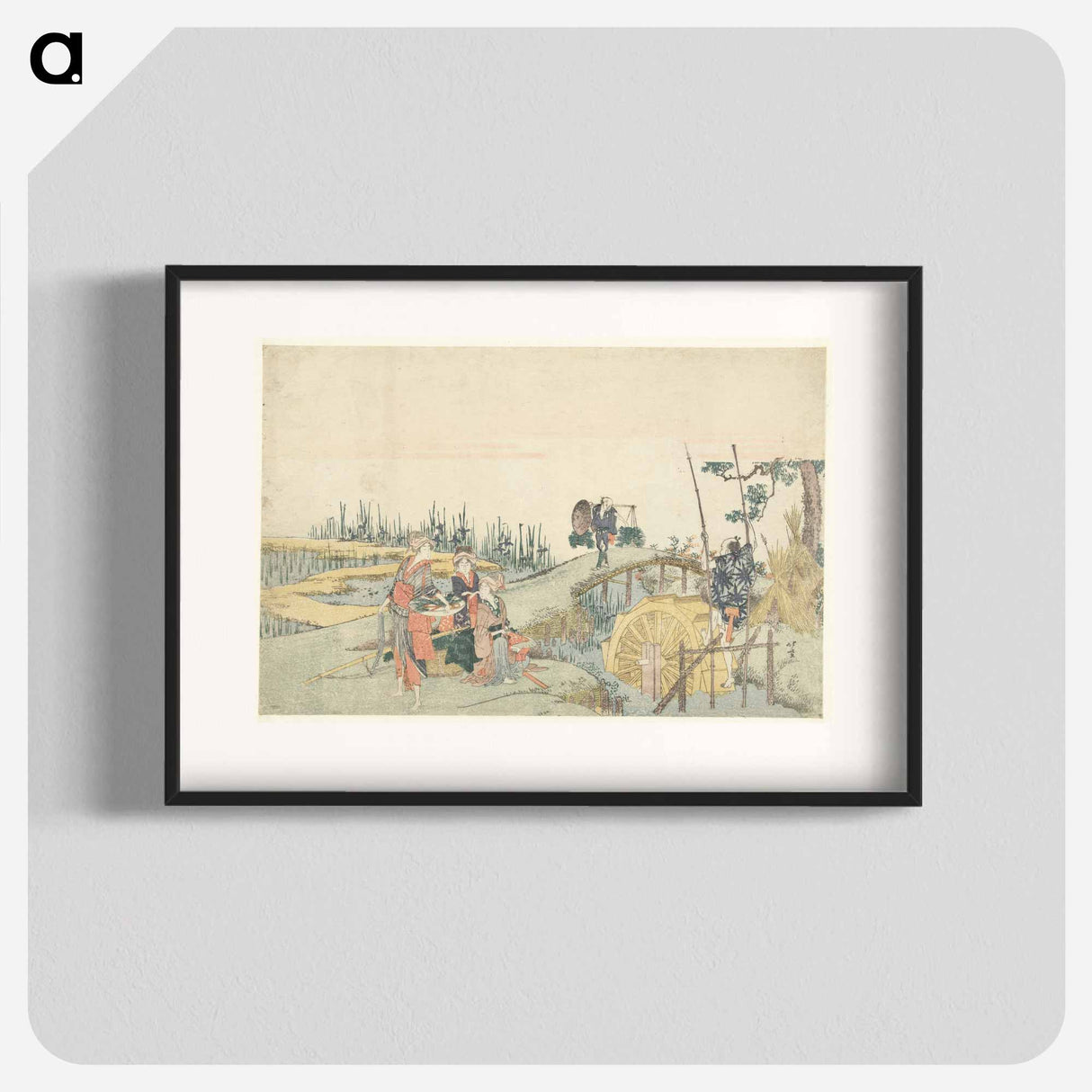 Planting Rice - Katsushika Hokusai Poster.